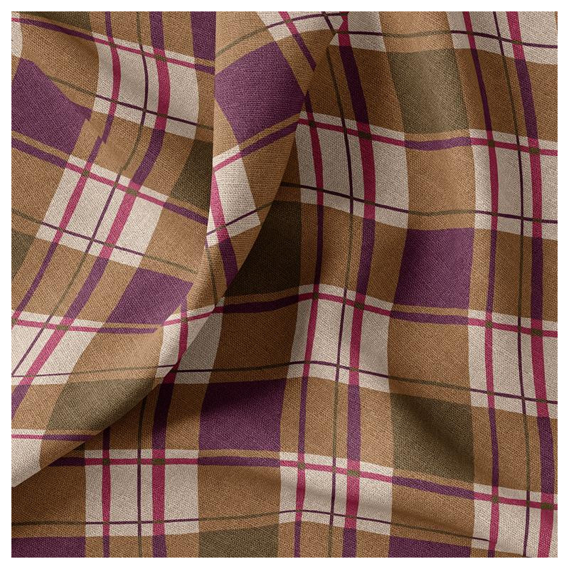 Printed Half Panama TINSLEY Green / Violet